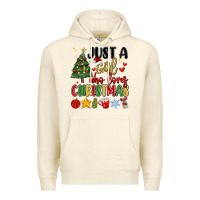 Just A Girl Who Loves Christmas Premium Hoodie | Teevron