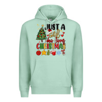 Seafoam just a girl who loves christmas Premium Hoodie - MaliasSmallBusiness