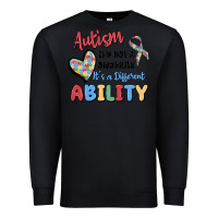 Black autism it's not a disability it's a different abil Premium Sweatshirt - MaliasSmallBusiness