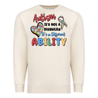Sandshell autism it's not a disability it's a different abil Premium Sweatshirt - MaliasSmallBusiness