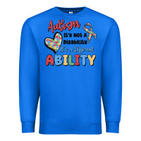 True Royal autism it's not a disability it's a different abil Premium Sweatshirt - MaliasSmallBusiness
