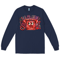 Navy call me never Long Sleeve Tee - RacoonDesign