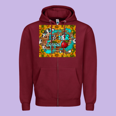 Teacher Squad Tumbler Zipper Hoodie Designed By Bundleandbundleshop