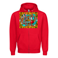 Red teacher squad tumbler Zipper Hoodie - BundleAndBundleShop