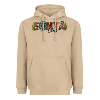 Mushroom western christmas santa claus sunflowers and cactus Heavyweight Hoodie - Jasminsmagicworld