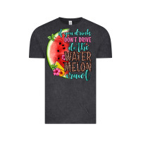 Vintage Black if you drink don t drive do the watermelon crawl Vintage Tee - Zillion Design Studio