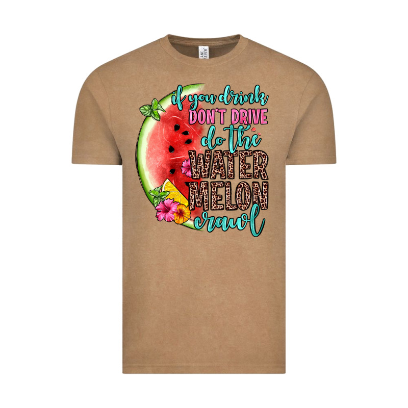 If You Drink Don T Drive Do The Watermelon Crawl Vintage Tee by Zillion Design Studio | Teevron