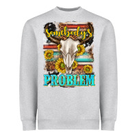 Heather Grey somebodys problem Heavyweight Sweatshirt - texasbilliewilder