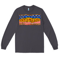 Smoke usa flag sunflowers license plate Long Sleeve Tee - HRA Design Shop