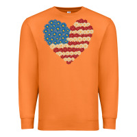 Carrot american heart flag Premium Sweatshirt - MaliasSmallBusiness