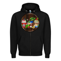 Black dominican republic coasters Zipper Hoodie - AdoDesignShop