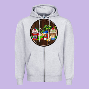 Dominican Republic Coasters Zipper Hoodie Designed By Adodesignshop