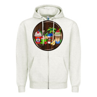 Oatmeal Heather dominican republic coasters Zipper Hoodie - AdoDesignShop
