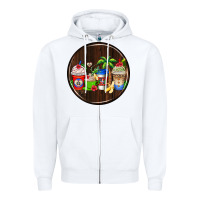 White dominican republic coasters Zipper Hoodie - AdoDesignShop