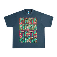Midnight Navy mama mama mama mama Urban Heavy Tee - Zillion Design Studio