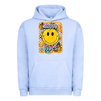 Pigment Grape Ice happy vibes smiley face Urban Hoodie - BarkalooDesign