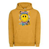 Pigment Peanut Butter happy vibes smiley face Urban Hoodie - BarkalooDesign