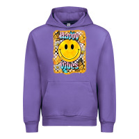 Tulip happy vibes smiley face Urban Hoodie - BarkalooDesign
