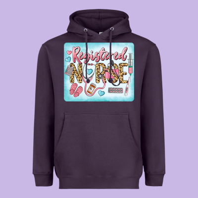 Western Registered Nurse Heavyweight Hoodie Designed By Lillyallendesigns