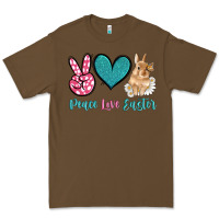 Cacao peace love easter with bunny and butterfly Premium Tee - Artiststas
