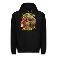 Black Sorta merry sorta scary skull Premium Hoodie - NancyCooperArtShop