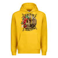Lemon Sorta merry sorta scary skull Premium Hoodie - NancyCooperArtShop