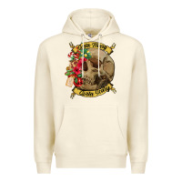Sandshell Sorta merry sorta scary skull Premium Hoodie - NancyCooperArtShop