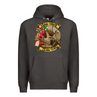 Smoke Sorta merry sorta scary skull Premium Hoodie - NancyCooperArtShop