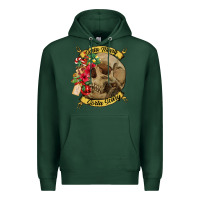 Sports Green Sorta merry sorta scary skull Premium Hoodie - NancyCooperArtShop