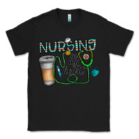 Black nursing İn my heart Classic Tee - CowhideDigitalArt