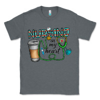 Charcoal Heather nursing İn my heart Classic Tee - CowhideDigitalArt