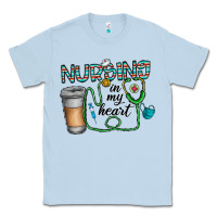 Dusty Blue nursing İn my heart Classic Tee - CowhideDigitalArt