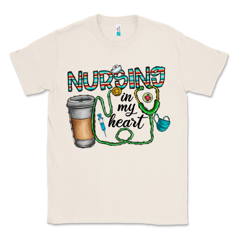 Nursing İn My Heart Classic Tee by CowhideDigitalArt | Teevron