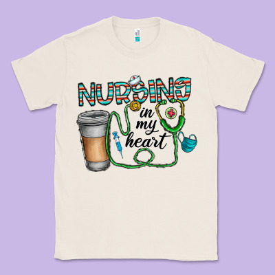 Nursing İn My Heart Classic Tee Designed By Cowhidedigitalart
