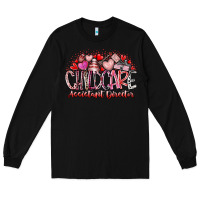 Black childcare assistant director Long Sleeve Tee - RacoonDesign