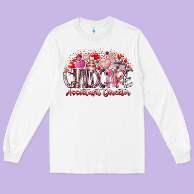 Childcare Assistant Director Long Sleeve Tee Designed By Racoondesign