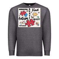 Charcoal Heather autism Premium Sweatshirt - MaliasSmallBusiness