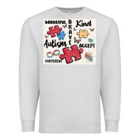 Dove Grey autism Premium Sweatshirt - MaliasSmallBusiness