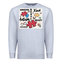 Heather Grey autism Premium Sweatshirt - MaliasSmallBusiness