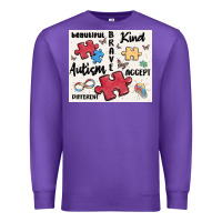 Purple autism Premium Sweatshirt - MaliasSmallBusiness