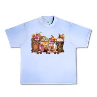 Grape Ice leopard rose glitter flowers coffee cups Urban Heavy Tee - Zillion Design Studio