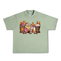 Oil Green leopard rose glitter flowers coffee cups Urban Heavy Tee - Zillion Design Studio
