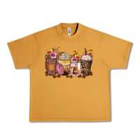 Peanut Butter leopard rose glitter flowers coffee cups Urban Heavy Tee - Zillion Design Studio