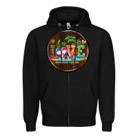 Black dominican republic coasters Zipper Hoodie - AdoDesignShop