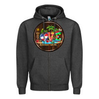 Charcoal Heather dominican republic coasters Zipper Hoodie - AdoDesignShop