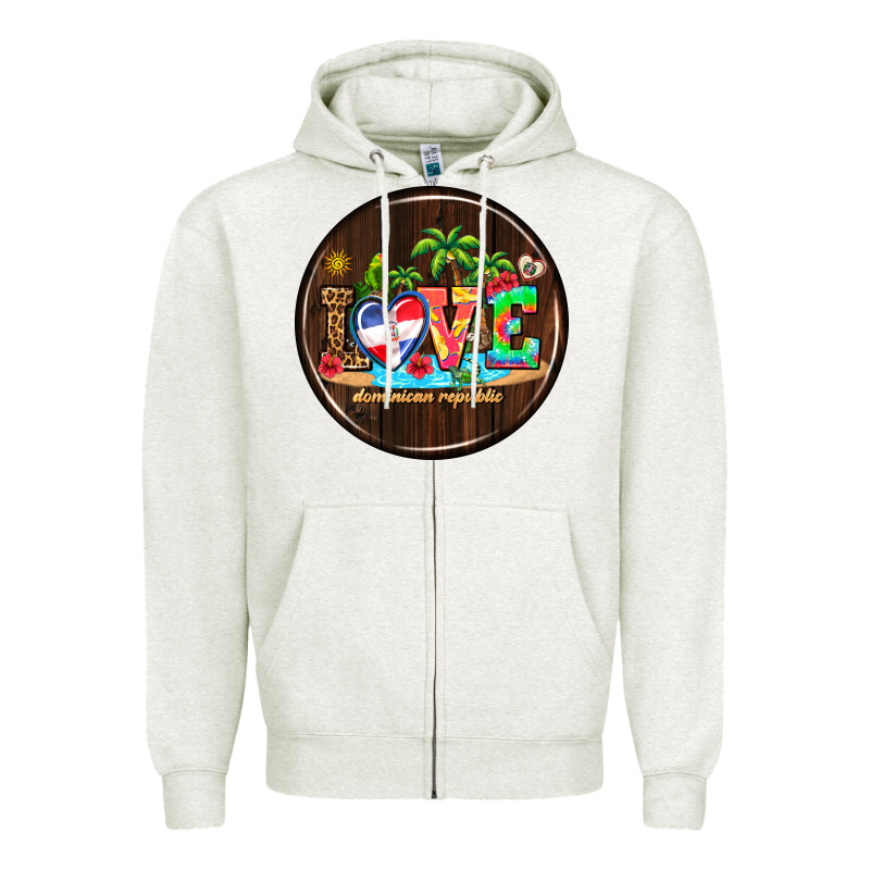 Dominican Republic Coasters Zipper Hoodie by AdoDesignShop | Teevron