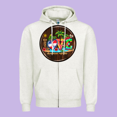 Dominican Republic Coasters Zipper Hoodie Designed By Adodesignshop