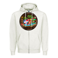 Oatmeal Heather dominican republic coasters Zipper Hoodie - AdoDesignShop