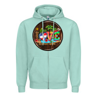 Seafoam dominican republic coasters Zipper Hoodie - AdoDesignShop