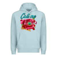 Blue Mist call me roses and pink telephone Premium Hoodie - AdoDesignShop